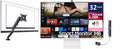 Samsung 32-Inch M8 (M80D) 4K UHD Smart Monitor with Streaming TV, Speakers, HDR10+, AI Upscaling, Ergonomic Stand, Slimfit Camera, Gaming Hub, USB-C and DKZ Hub (LS32DM801UNXZA) Single Monitor Mount