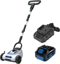 LUXTER 9 Inch Cordless Lawn Mower 6000RPM Brushless Motor 3 Adjustable Cutting Heights (1.5'-2.3') Electric Grass Trimmer 20V 4.0Ah Battery & Charger Mini Lawn Mower for Garden Yard Work and Lawn Care