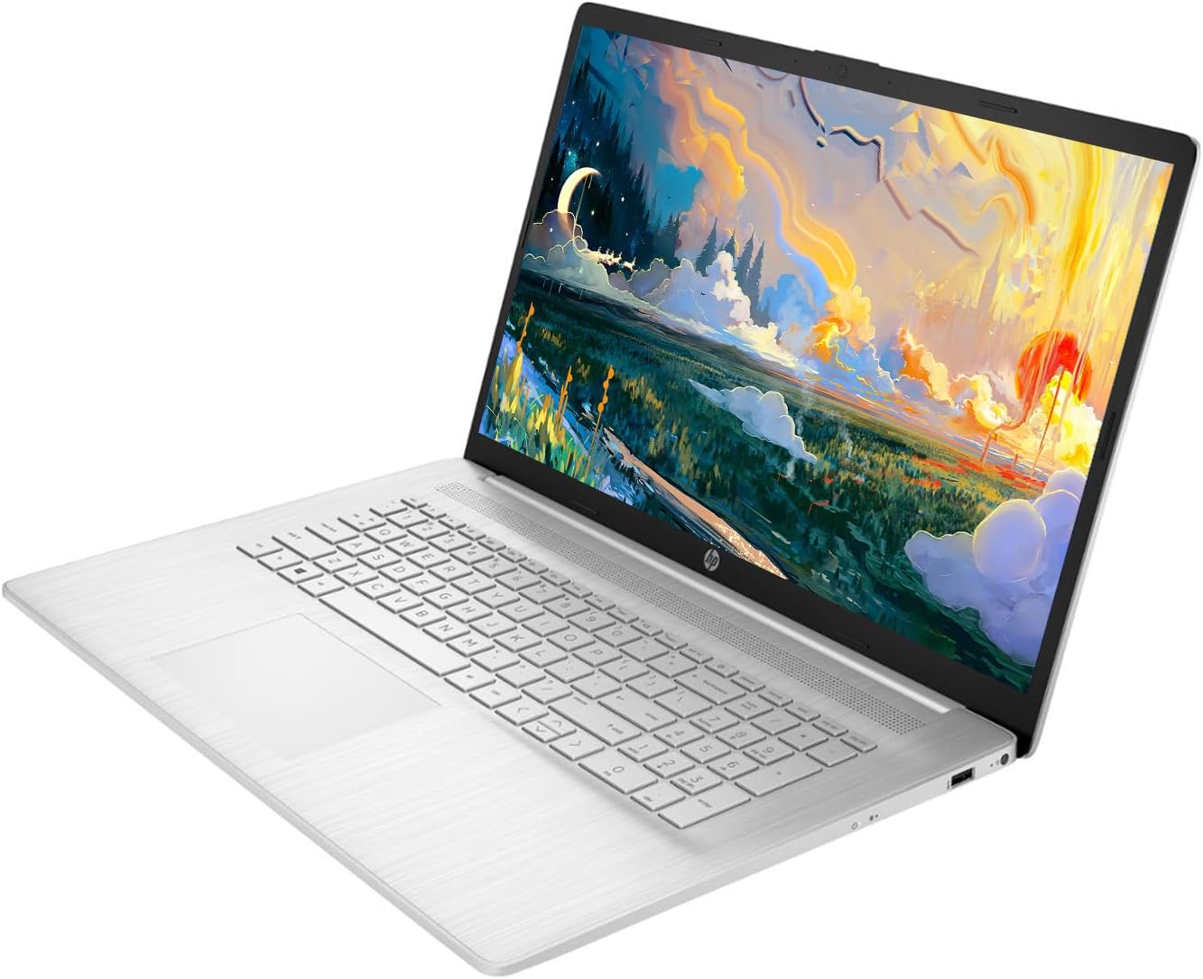 HP 17 Laptop, 17.3' HD+ Display, 11th Gen Intel Core i3-1125G4 Processor, 8GB RAM, 256GB SSD, Wi-Fi, HDMI, Webcam, Windows 11 Home, Silver