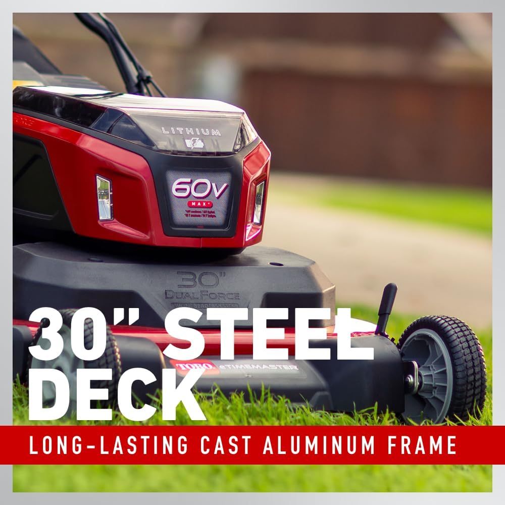 Toro 60V MAX* 30 in. eTimeMaster® Personal Pace® Lawn Mower - Battery/Charger Not Included