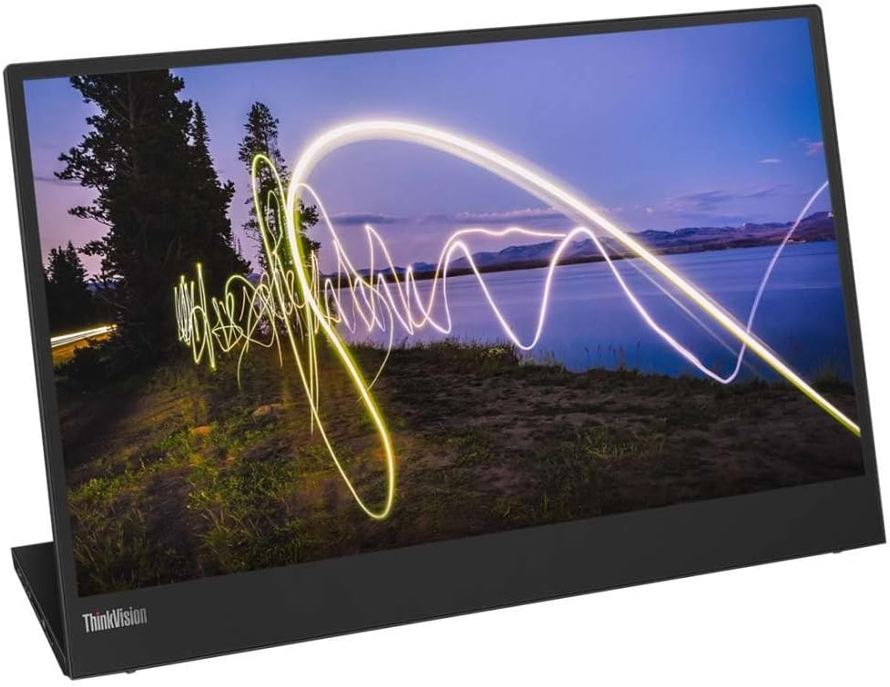Lenovo ThinkVision M15 15' FHD Mobile Monitor, Black