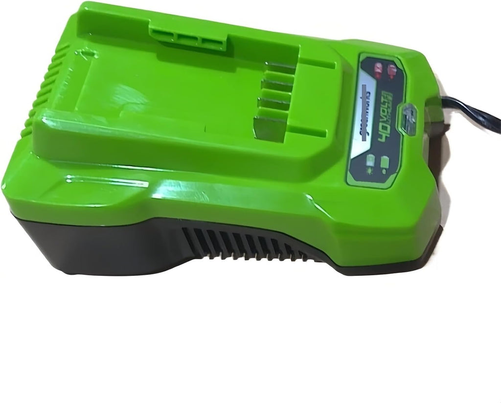 G40C 40V Lithium Battery Pack Electric Chain Saw Lawn Mower Hedge High Branch Saw 2A Charger 230V. Compatible with Greenworks 40V 29462 29472 Garden Electric Tool