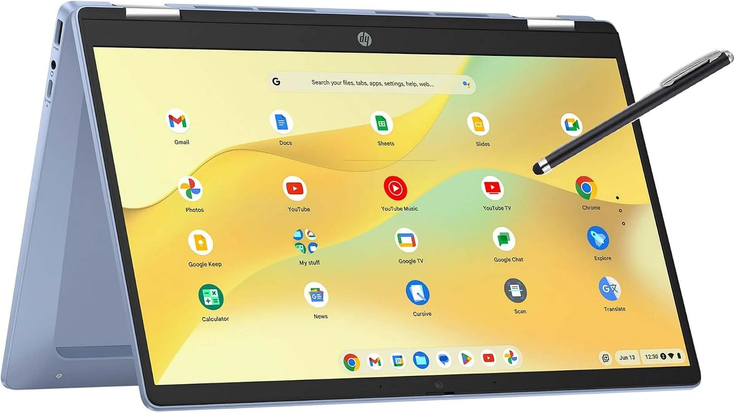 HP Convertible 2-in-1 Chromebook in Blue 14' Touch FHD Intel 4-Core up to 3.40GHz 4GB Ram 64GB Storage 4K Graphics Super-Fast WiFi Chrome OS (14b - Renewed)