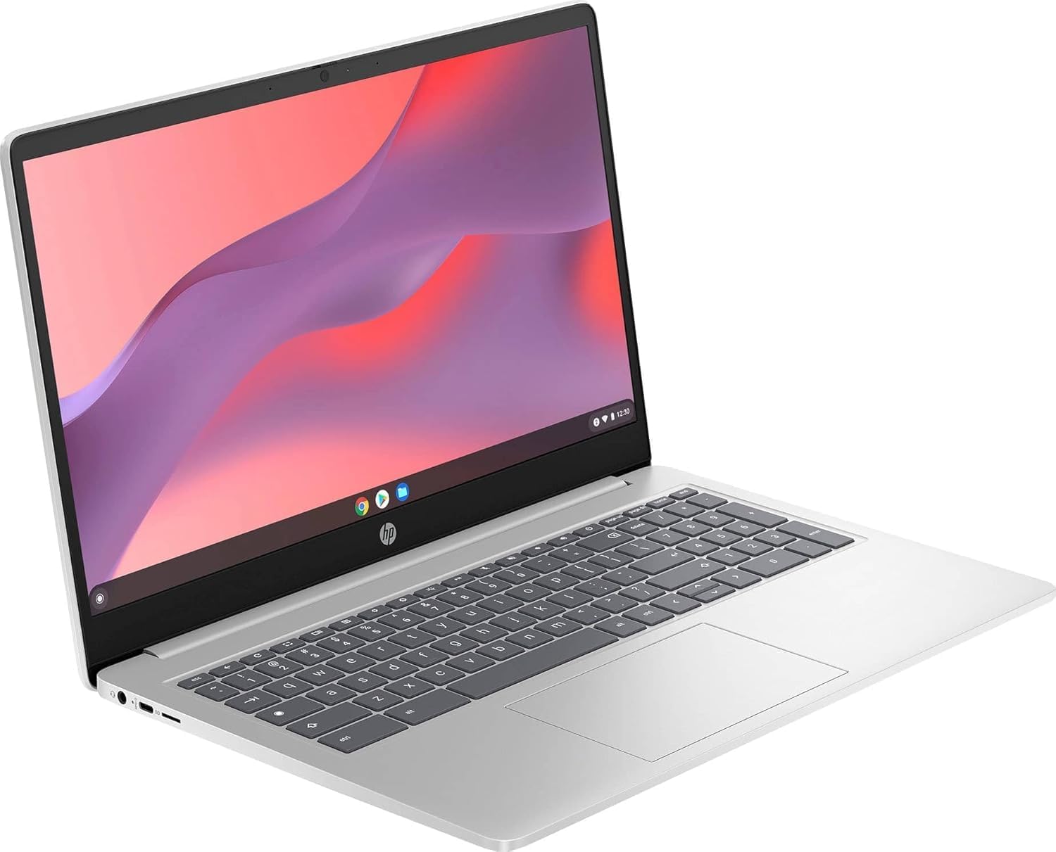 HP Chromebook 15 Laptop ( 15.6' Anti-Glare, Intel N200, 8GB DDR5 RAM, 192GB Storage (64GB eMMC + 128GB SD), 4-Core(> i3-1115G4), Numeric KB) Home & Student, Webcam w/Shutter, Wi-Fi, Chrome OS, Silver