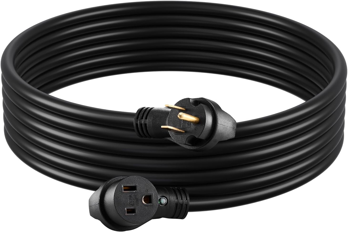 VEVOR 40-Amp Generator Extension Cord 50FT, 8AWG 7500W Heavy Duty Power Cord, NEMA 6-50P to 6-50R STW Welder Cord, ETL Listed for Generator & Welder with Storage Bag