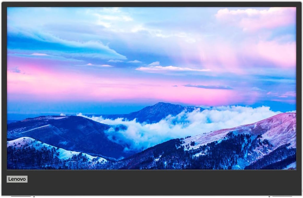 Lenovo L15 Portable Monitor, 15.6' Display, Full HD Resolution, IPS Panel, 250 nits Brightness, 60Hz Refresh Rate, USB-C Ports, Height-Adjustable Stand, Flicker-Free Technology, Grey