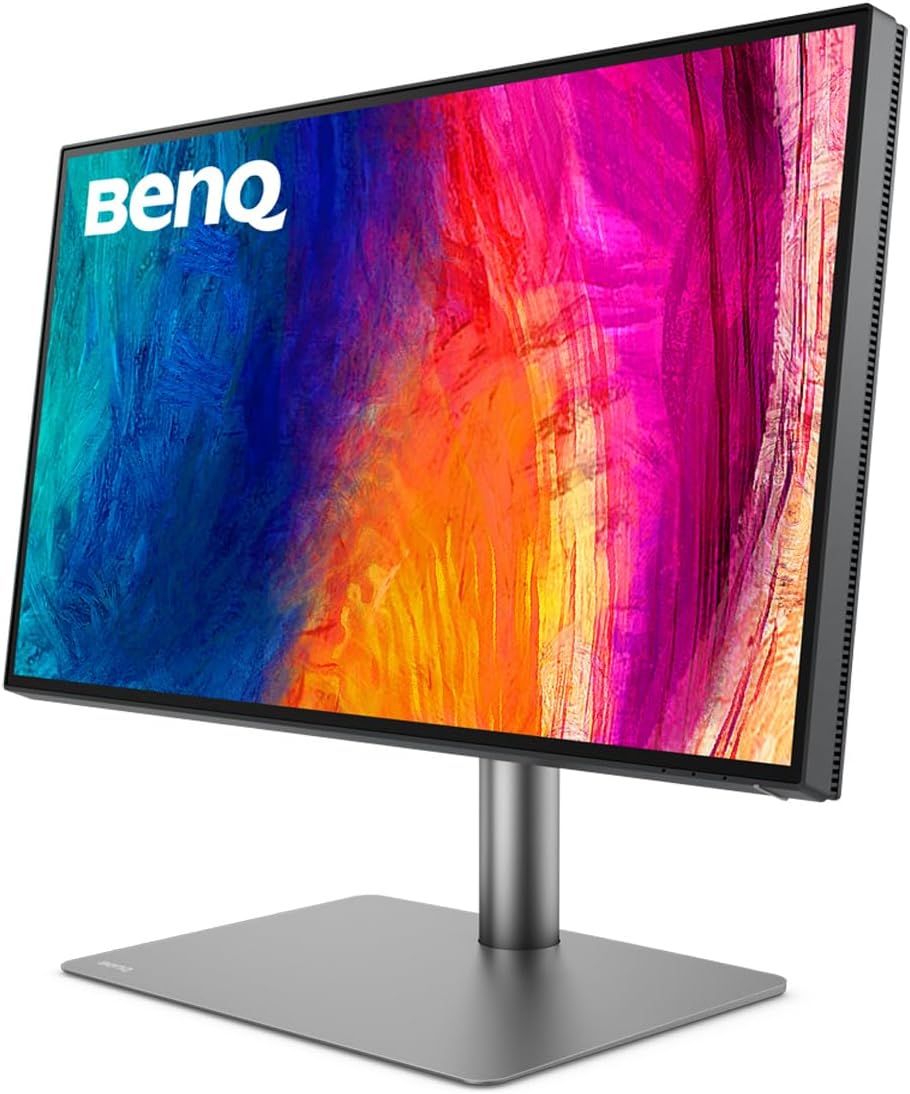 BenQ PD2725U Thunderbolt 3 Monitor for MacBook 27 Inch 4K IPS UHD, AQCOLOR, 100% sRGB & Rec.709, 95% P3, DeltaE≤3, Uniformity, Pantone, Factory-Calibrated, USB Hub, 65W USB-C, Daisy Chain, KVM Switch