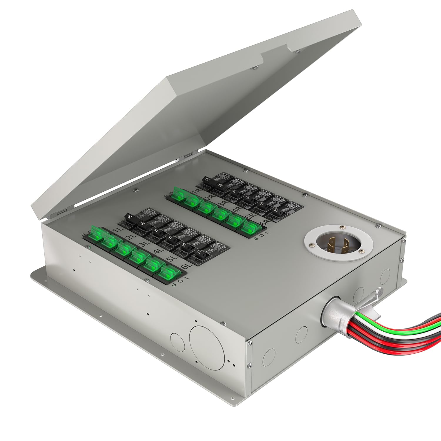 Nature's Generator Manual Transfer Switch 12-Circuits 120/240V 30A Non-Automatic Power Transfer Kit UL Approved
