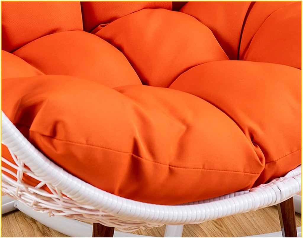 WEIGE Hanging Nest Swing Chair Cushion Replacement, Outdoor Patio Garden Egg Rocking Chair Basket Seat Cushion Only, Meditation Cushion Floor, Does Not Include Chair and Stand(Color:Brown A)