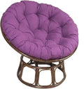 Papasan Chair Cushion, Swing Chair Cushion Rocker Chair Pads, Hammock Seating Cushion Pillow for Outdoor Indoor Hanging Egg Chair(Purple,110 * 110cm)