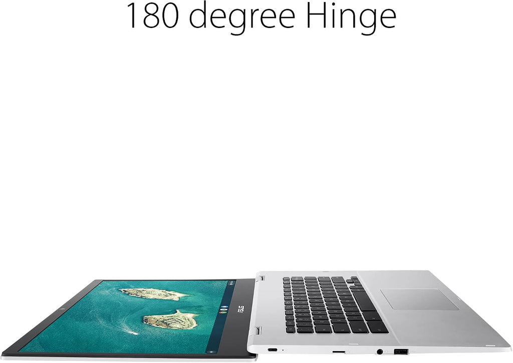 ASUS CX1500CNA-AS84F Chromebook CX1, 15.6' Full HD NanoEdge Display, Intel Celeron N3350 Processor, 64GB eMMC Storage, 8GB RAM, Chrome OS, Transparent Silver, CX1500CNA-AS84F