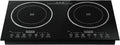 Induction Cooker and Ceramic-Cooker,110V 2600W Portable Induction Cooktop Electric Dual Induction Cooker and Ceramic-Cooker Cooktop Countertop Digital Electric Countertop Double Burners,8 Gear Firepower (1200W Induction cooker+1400W Ceramic Cooker)