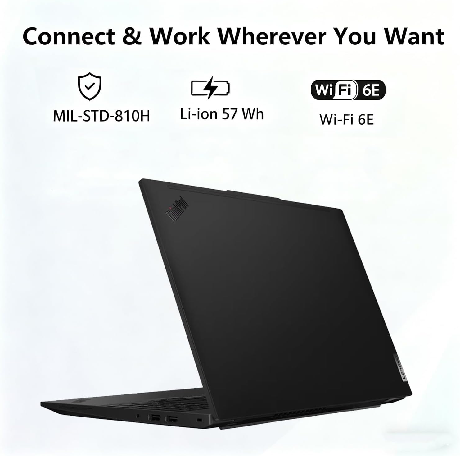 Lenovo ThinkPad L16 Business Enterprise AI PC Laptop, 16' FHD+, Intel 12-Core Ultra 5 225U (> Ultra 7 155U), 2x Thunderbolt 4, IST Computer Customized 16GB/32GB/64GB RAM, 512GB/1TB/2TB SSD, Win 11 Pro