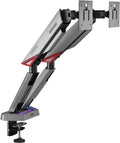 MSI MPG MT161DR - Premium RGB Dual Monitor Stand Arms, 17-38' Support, VESA Compatible, Adjustable Spring Assisted Mount, 35.2 lbs per Screen Capacity, Clamp & Grommet, Quick Release Plate - Black