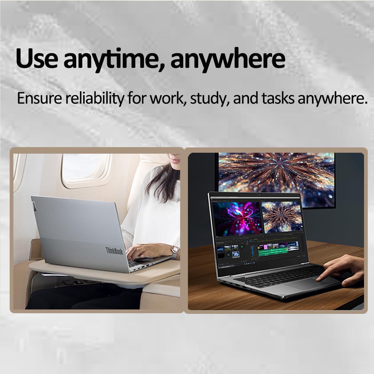 Lenovo ThinkBook 15 Gen 4 Business Laptop (15.6' IPS FHD Touchscreen, Intel 10-Core i7-1255U, 40GB RAM, 1TB SSD), FHD Webcam, Narrow Bezel, Backlit, Fingerprint, Thunderbolt 4, Win 11 Pro, Grey
