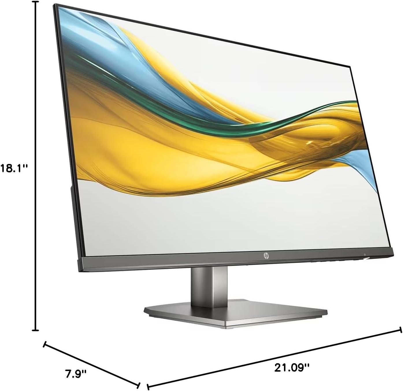 HP Series 3 Pro 324pe 24' FHD IPS Monitor w/ 5ms Response Time, Anti Glare, Flicker Free, Pivot, VGA, VESA Mount (100mm), Displayport, HDMI, & DKZ USB Port Expander, Black Color (B1GM5AA#ABA)