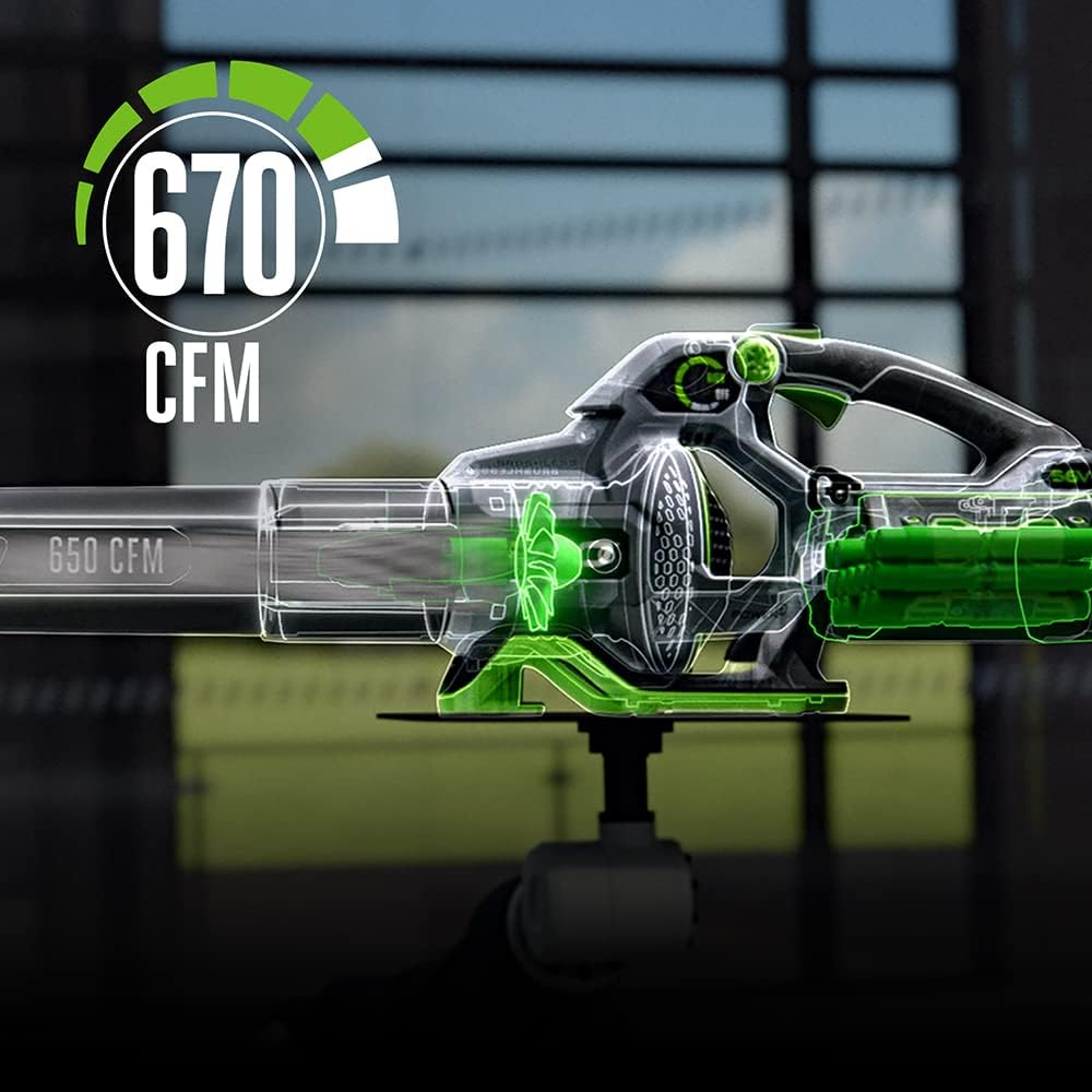 EGO POWER+ Combo, Cordless Trimmer and Blower, 15' Trimmer for Weeds and Grass with POWERLOAD and Cordless Electric 670 CFM Blower, Includes 56V 4.0Ah Battery and Charger - ST6703LB