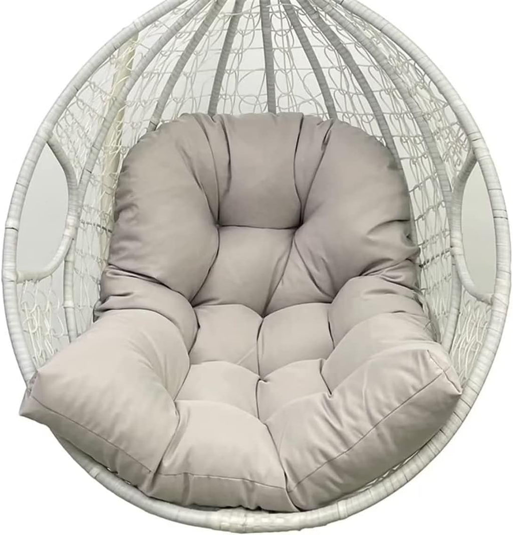 Swing hanging basket seat cushion, hanging basket chair cushion, thickened hanging egg chair cushion, waterproof egg swing chair cushion, light gray