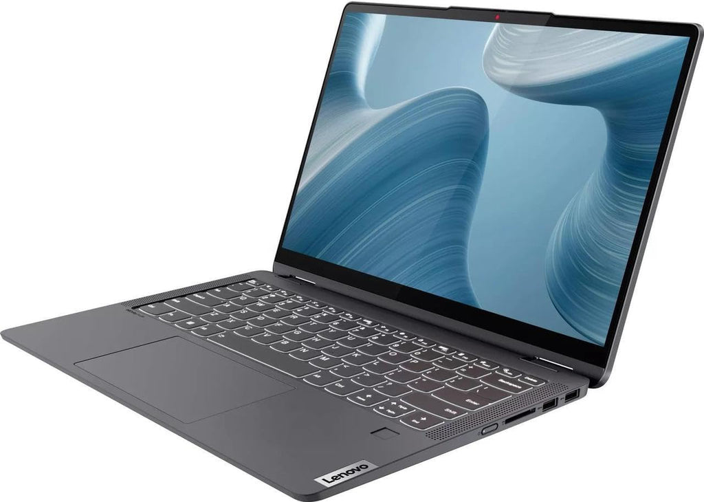 Lenovo Flex 5i 14' Touchscreen 2-in-1 Laptop | Intel Core i5-1235U Processor | 8GB RAM | 512GB SSD | Intel Iris Xe Graphics | Backlit | Fingerprint | Windows 11 S | Bundle with Grey Bag