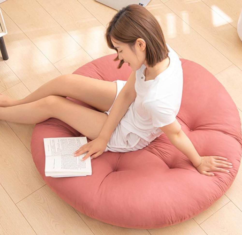Waterproof Thicken Papasan Cushion,Hanging Basket Chair Cushion,Swing Egg Chair Pad Replacement for Outdoor Garden Seat,Soft Bay Window Mat (Khaki,51x51 in/130x130 cm)