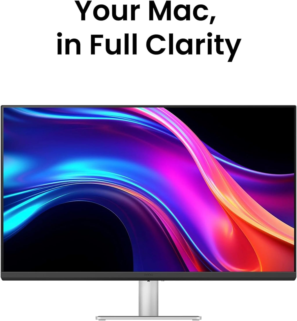 BenQ MA270UP 27' 4K 3840x2160 Monitor for MacBook® Pro/Air, Dual USB-C, 90W Power Delivery, Mac Color Match, USB Hub, Brightness & Volume Control on Mac, Height & Tilt Adjustable Stand, P3 Color Gamut