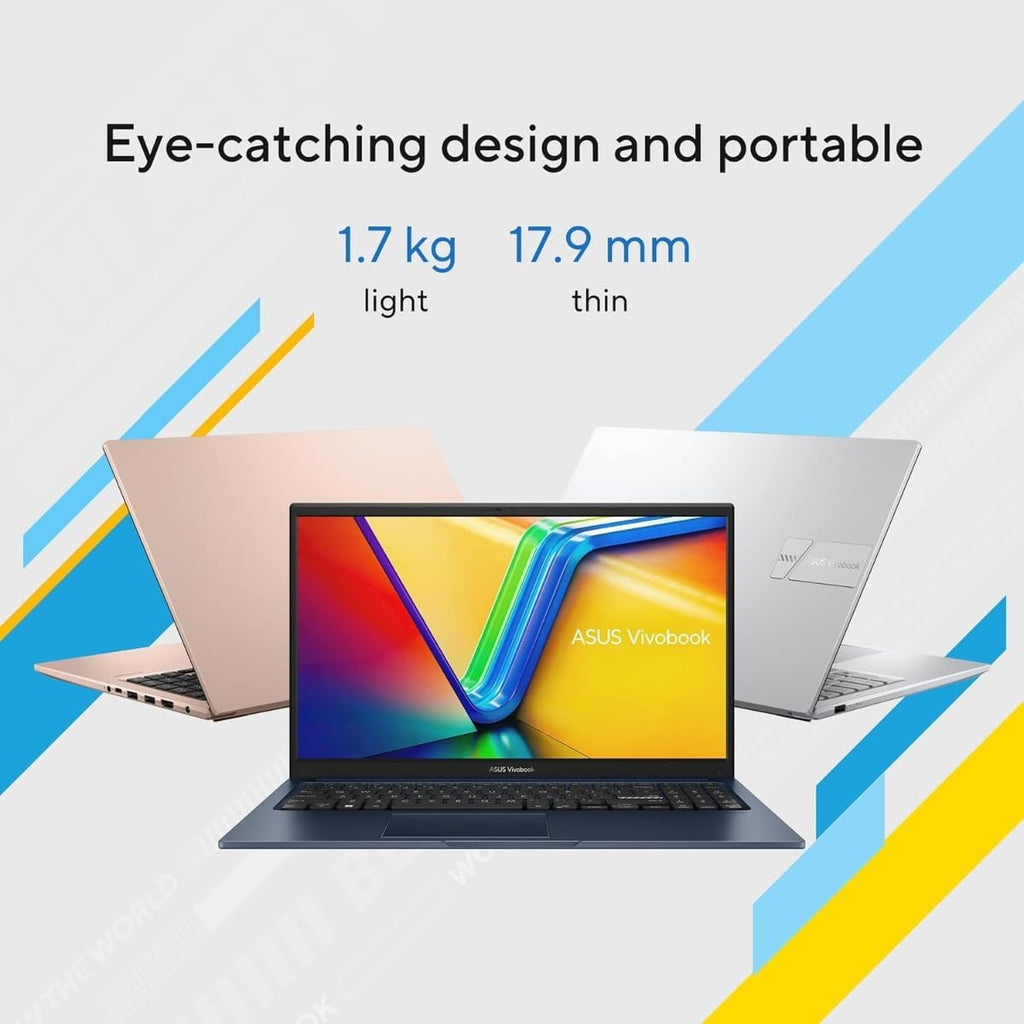 ASUS Vivobook 14 inch Laptop - Windows 11 Office Included - Intel Core i3-1315U Beat AMD Ryzen 5 4500U - 8GB RAM -128GB SSD -School Student Laptop- Computadoras Laptops Tradicionales