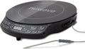 Nuwave Upgraded Induction Cooktop, 3 Wattage Control, Patented Digital Temp Probe, 8'Large Heating Coil, 12'Shatter-Proof Ceramic Glass,106 Temps-Ctrl