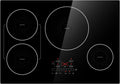 30 Inch Induction Cooktop 4 Burners, Flat Glass Top Electric Stove Hob with Bridge-SYNC, 3 Preset Modes Booster, Timer, Pause, Child Lock, Drop in, 208~240V/40A, Black