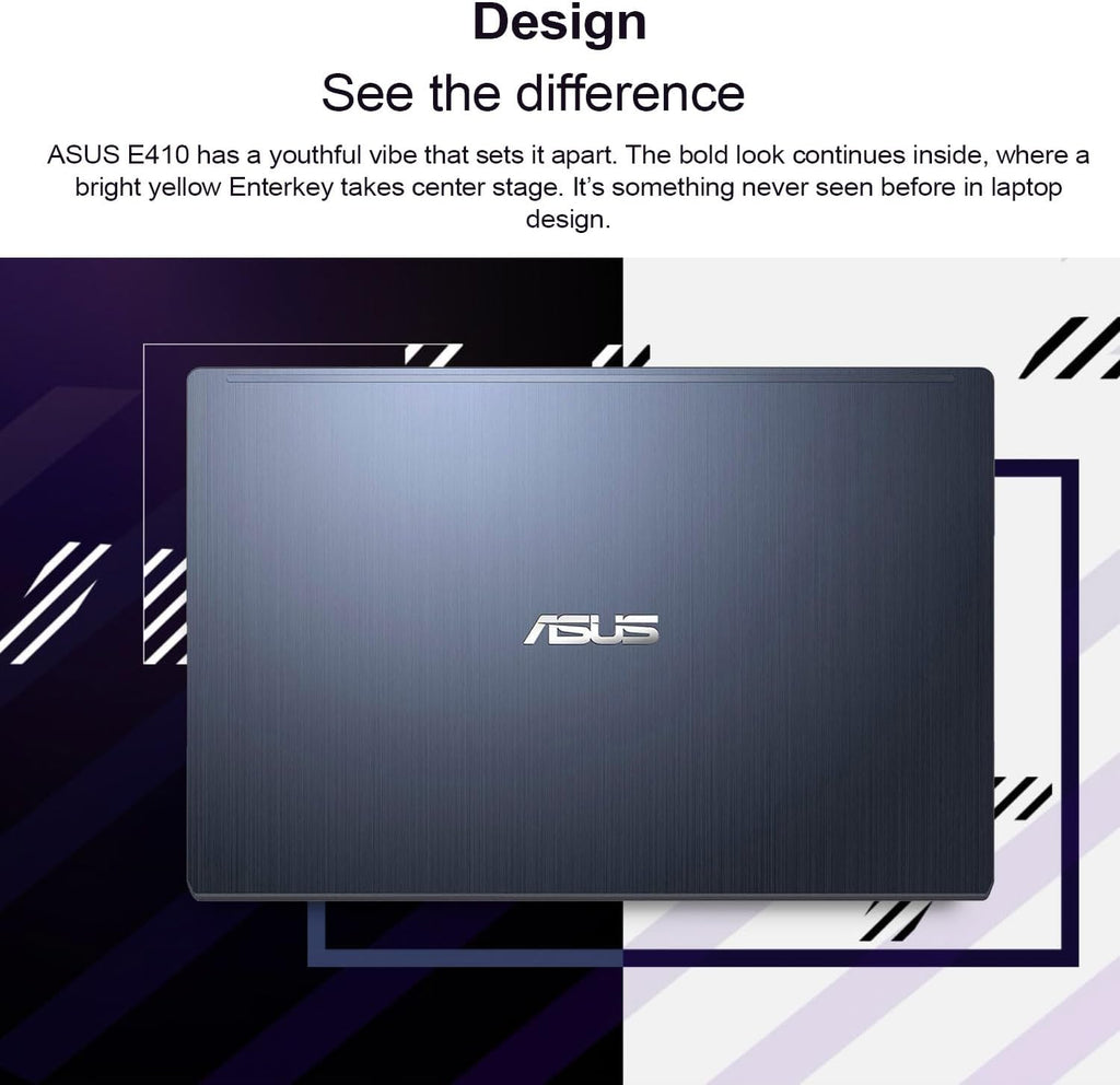 ASUS 14' Laptop, 14' FHD Display, Intel Celeron N4500, 4GB Memory, 64GB eMMC, Touchpad, Webcam, HDMI, Wi-Fi, Windows 11 Home, Quiet Blue