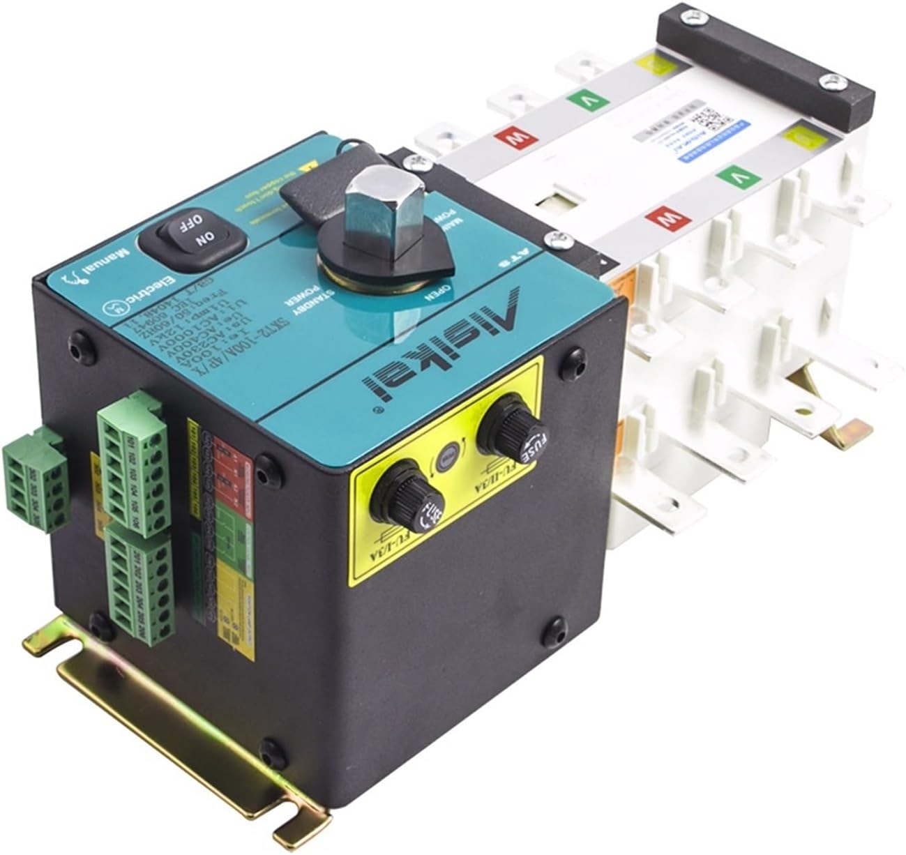 BOBYK 100A 4P ATS Dual Power Automatic Transfer Switch 220V 100AMP Circuit Board Control Module Generator Accessories (Color : Aisikai 100A 2P)