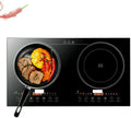 Portable Electric Induction Cooker 2200W 8 Levels Electric Dual Induction Cooker Cooktop Countertop Double Burner