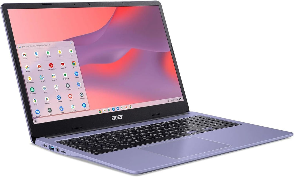Acer Chromebook 15.6in Full HD IPS LCD in Lavender Intel Processor Up to 2.8GHz 4GB DDR4 64GB eMMC Intel 4K Graphics 6th Gen WiFi Webcam Chrome OS (CB315P - Renewed)