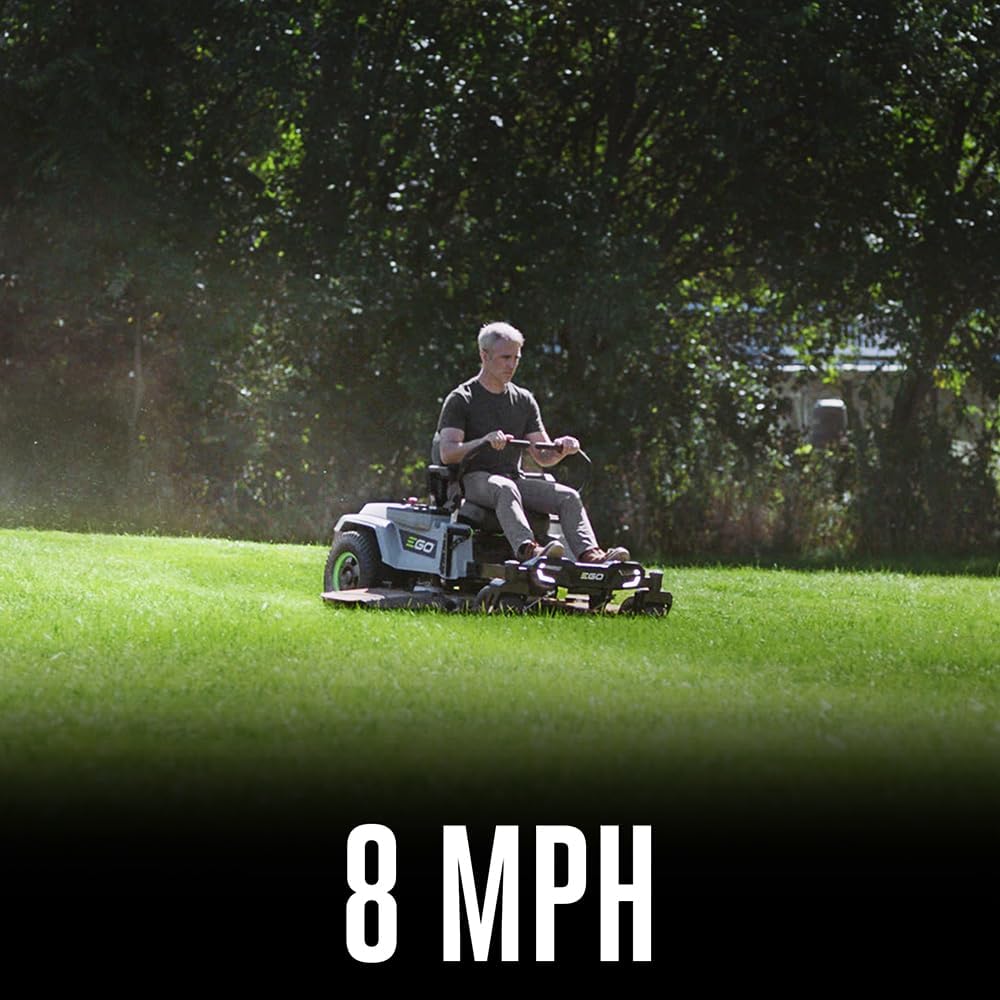 EGO Power+ Electric Riding Lawn Mower, 52' Deck with Zero Turn Radius, Includes (6) 56V 12.0Ah Batteries and Charger - ZT5207L