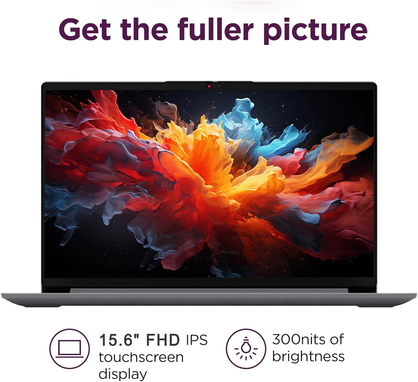 Lenovo IdeaPad 15.6' FHD Touchscreen Laptop (16GB RAM, 1TB SSD, Intel 6-Core i3-1215U (> i5-1135G7)), Narrow Bezel, Webcam, 10-Hr Long Battery Life, Wi-Fi 6, IST Hub, Win 11 Home S Mode, Cloud Grey