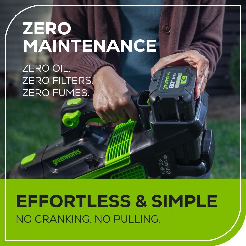 Greenworks 80V 21' Cordless Battery Push Lawn Mower w/ 4.0Ah Battery & Charger String Trimmer Tool only Kit