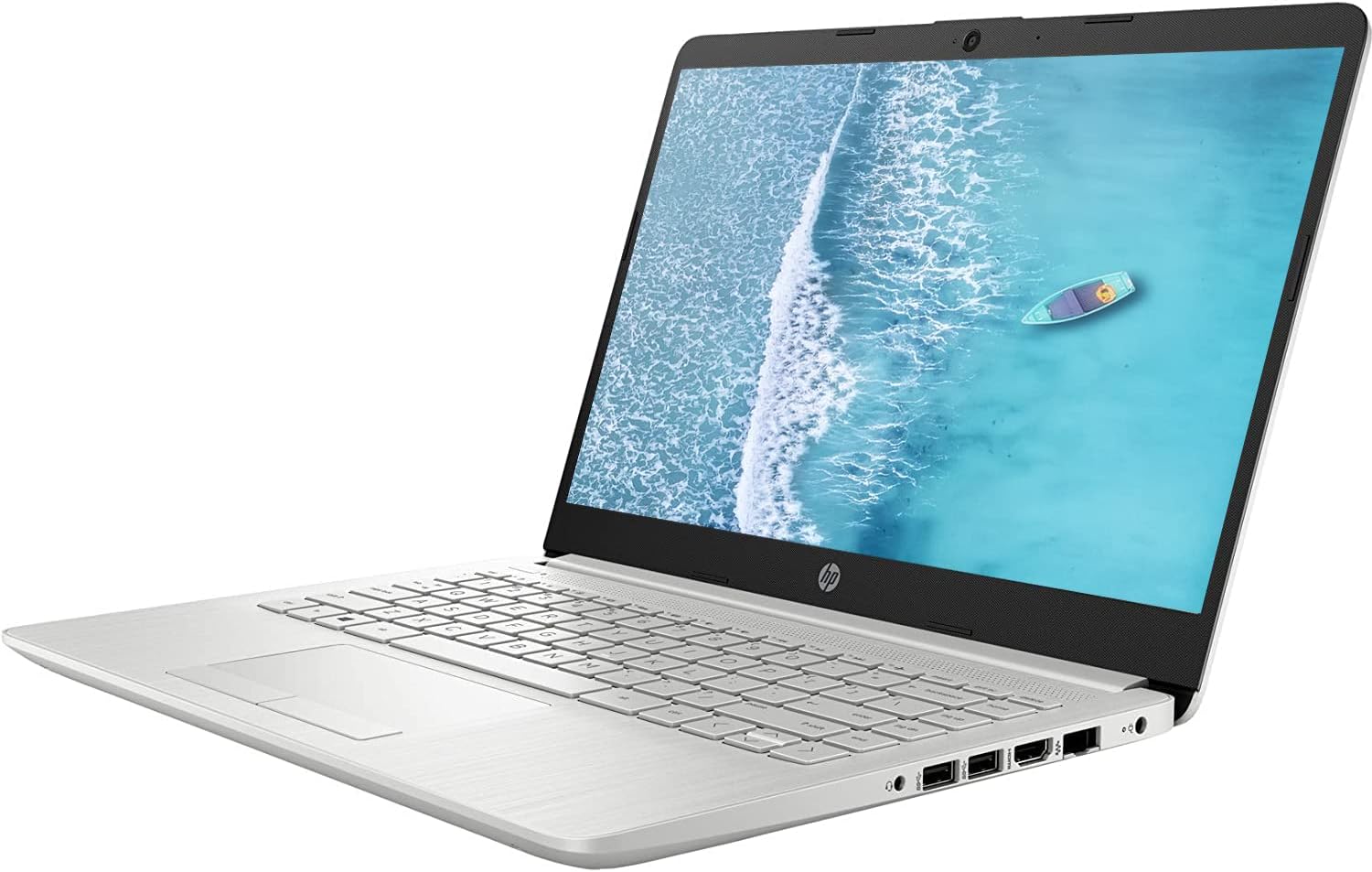2022 HP 14' FHD IPS Laptop, Windows 11, Ryzen 3 Processor Up to 3.35GHz, 4GB Ram, 128GB SSD, Super-Fast WiFi,HDMI, Dale Silver (Renewed) (Dale Silver)