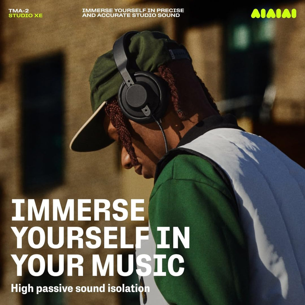 AIAIAI TMA-2 Studio XE Professional Modular Headphones – Precision Over-Ear Design for Music Production & Studio Use – Lightweight 190g – Customizable & Replaceable Parts