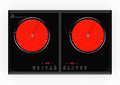 VBGK Electric Cooktop, 110V 3600w Stove top, 22 inch Countertop with 9 Power Levels, LED touch control Overheat Protection, Child Safety Lock & Timer, touch control 2 burer Electric cooktop