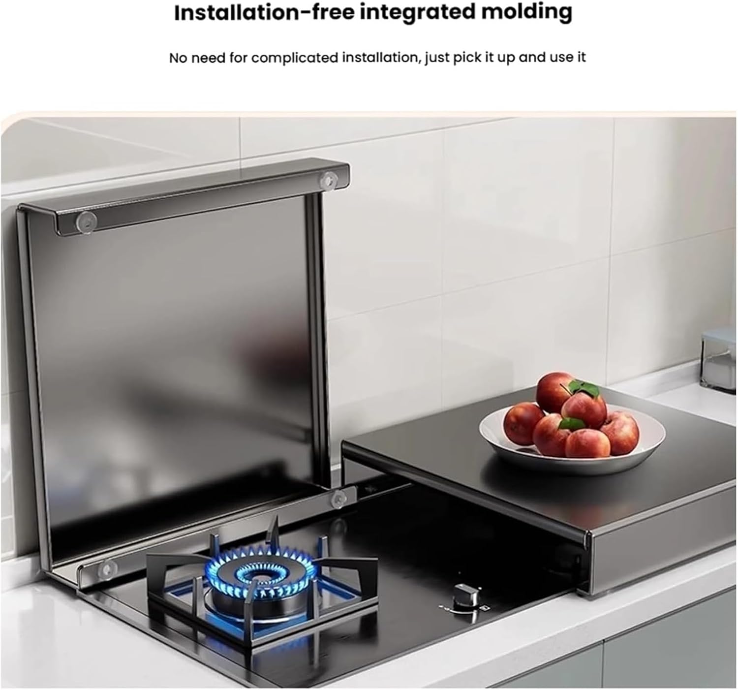 Gas Stove Cover Board, Top Covers for Burners,Noodle for Electric Induction Cooktop,Glass Protector(L35xW48xH9cm/13.8x18.9x3.5in)