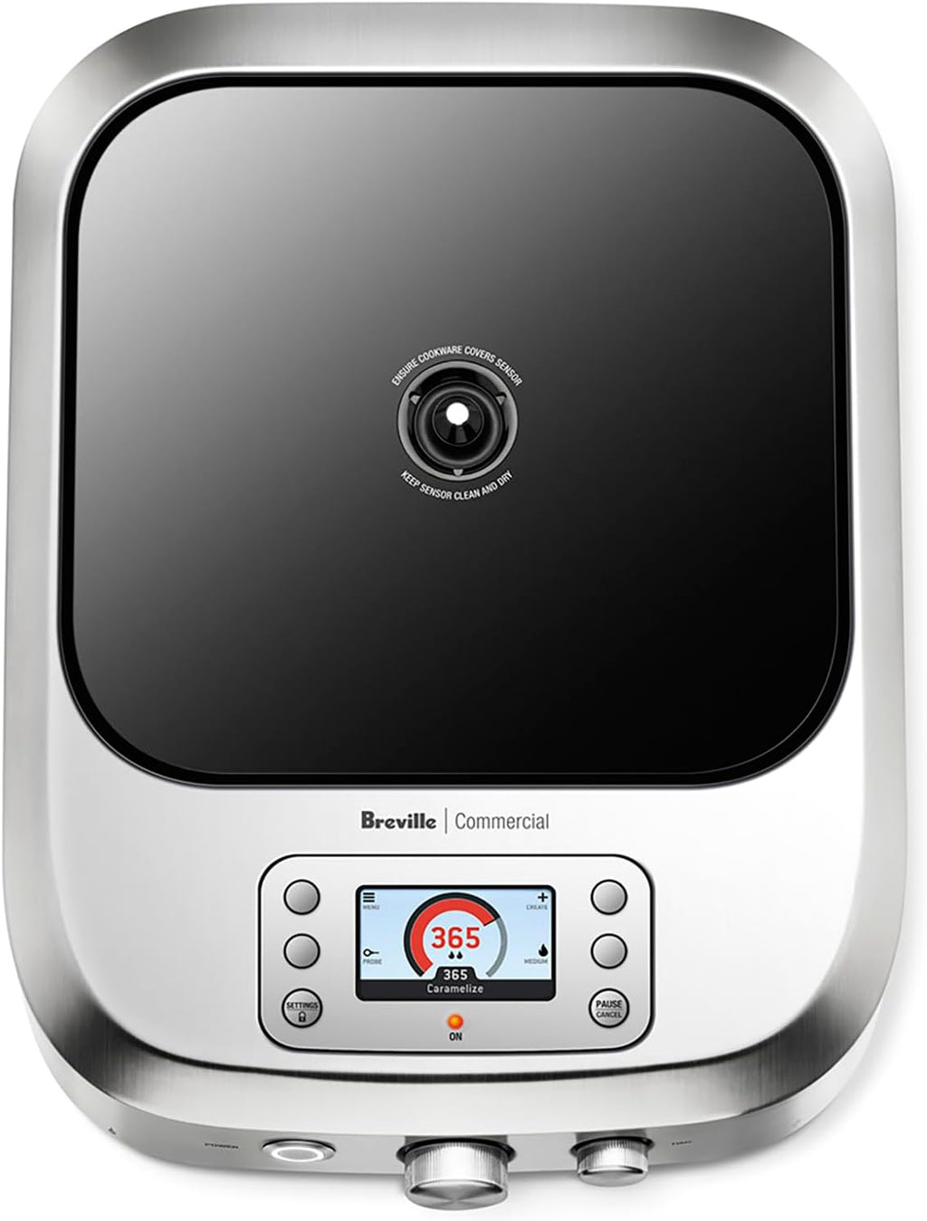 Breville Commercial CMC850BSS Control Freak Precise Temperature Controlled Induction Cooktop, Brushed Stainless Steel