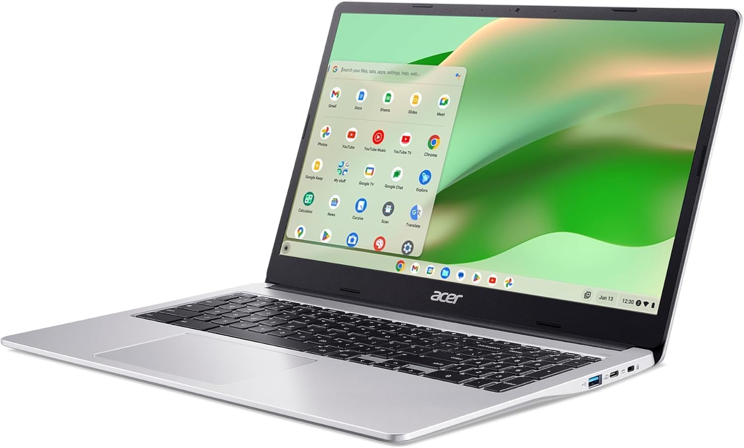 acer Chromebook 315 15.6' (Intel Celeron N4500, 4GB RAM, 128GB Storage (64GB eMMC + 64GB IST SD Card)), IST Hub, Chrome OS