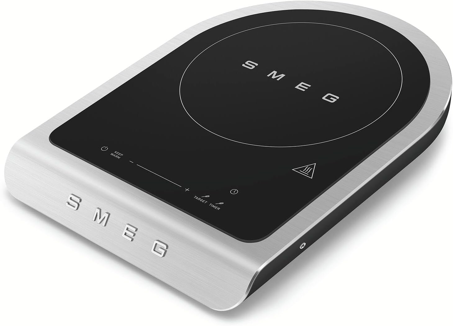 SMEG 1800W Portable Induction Cooker – Collezione Collection | Single-Burner Induction Hob with Probe, 9 Power Levels + Boost, Touch Controls — Travel/RV/Compact Kitchen-Black