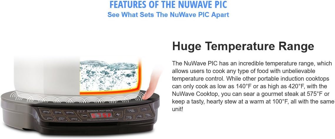 NuWave PIC Pro Highest Powered Induction Cooktop 1800W