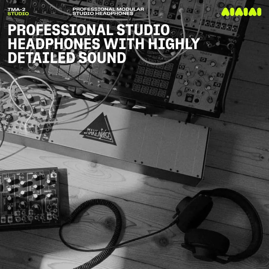 AIAIAI TMA-2 Studio Professional Modular Headphones – Highly Detailed Studio Sound – Ultra-Soft Over-Ear Alcantara® – Customizable & Replaceable Parts