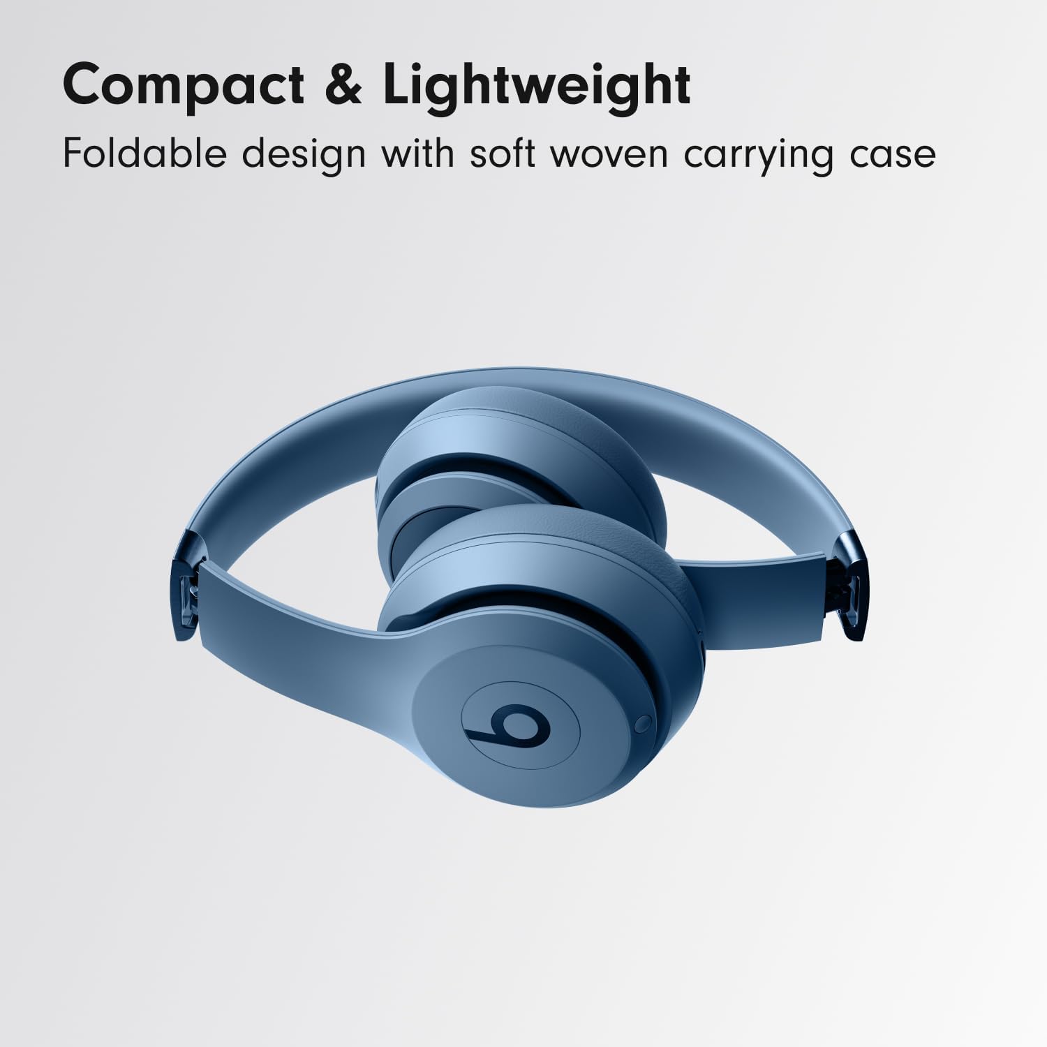 Beats Solo 4 - Wireless On-Ear Bluetooth Headphones, Up to 50-Hour Battery Life, Ultra-Lightweight Comfort, Powerful and Balanced Sound, Apple & Android Compatible - Slate Blue