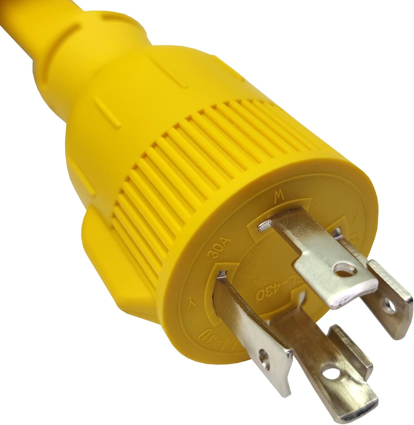 Parkworld Generator 4-Prong 30amp Flat L14-30 Extension Cord for Transfer Switch and Generator, NEMA L14-30P to L14-30R Female with Lighted. (100FT)