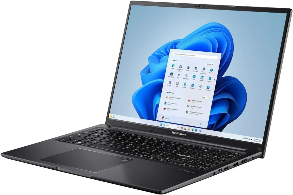 ASUS Vivobook 16' WUXGA Laptop Intel Core i7-1355U 16GB RAM 512GB SSD Intel Iris Xe Graphics Lightweight Portable Notebook Black Windows 11