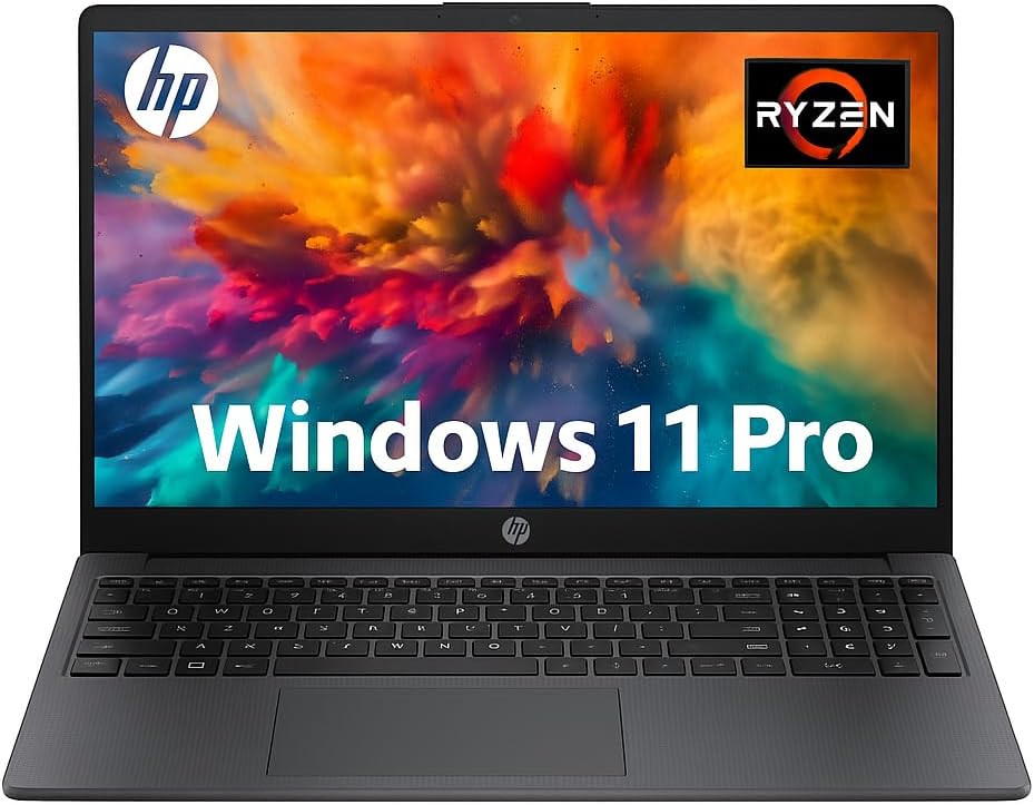 HP Business and Study Laptop 2025 Updated, 15.6' FHD, AMD Ryzen 7 7730U (32GB RAM | 2TB SSD), Numeric Keypad, Webcam, Windows 11 Pro+ Copilot AI, WiFi 6& Bluetooth with 5-in-1 Accessory Kit Box