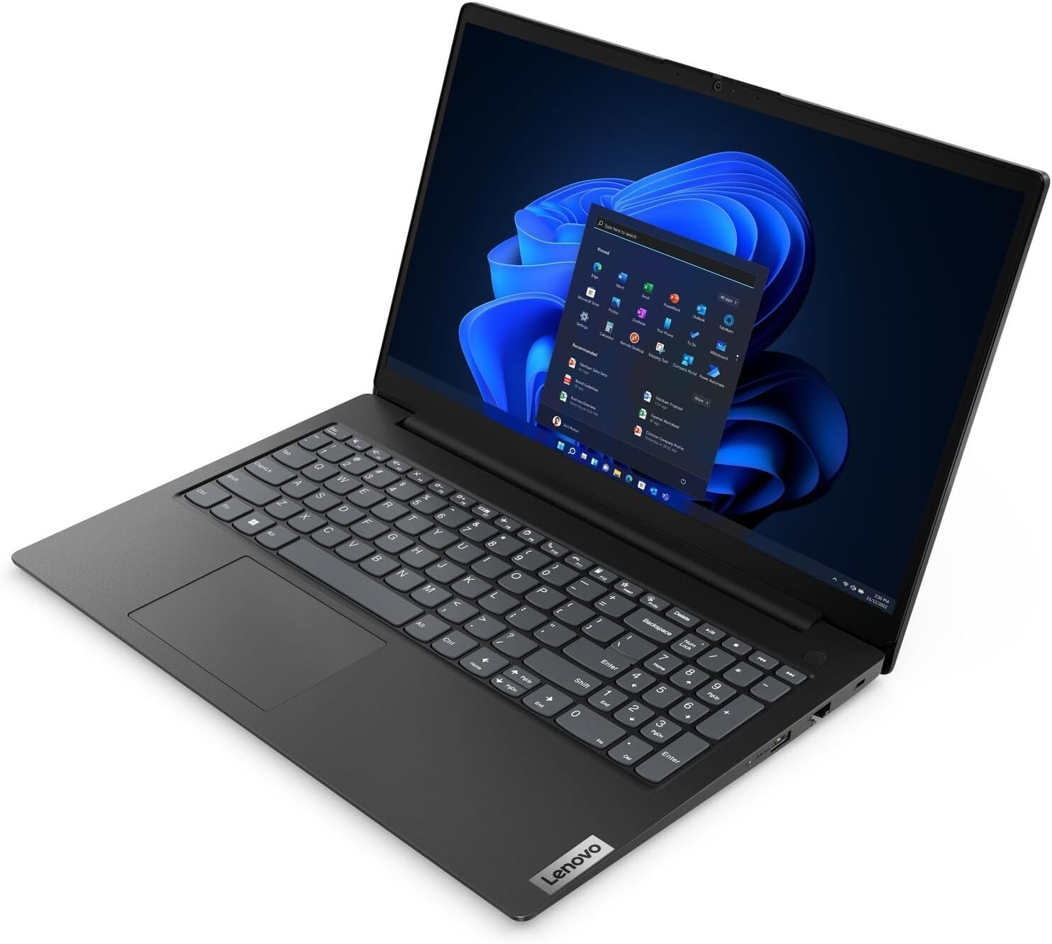 Lenovo V15 15.6' FHD Business Laptop | 2025/2026 Model | High-Performance AMD Ryzen 5 7000 Series Processor | 16GB RAM | 256GB PCIe SSD | Wi-Fi 6 | RJ-45 Ethernet | Windows 11
