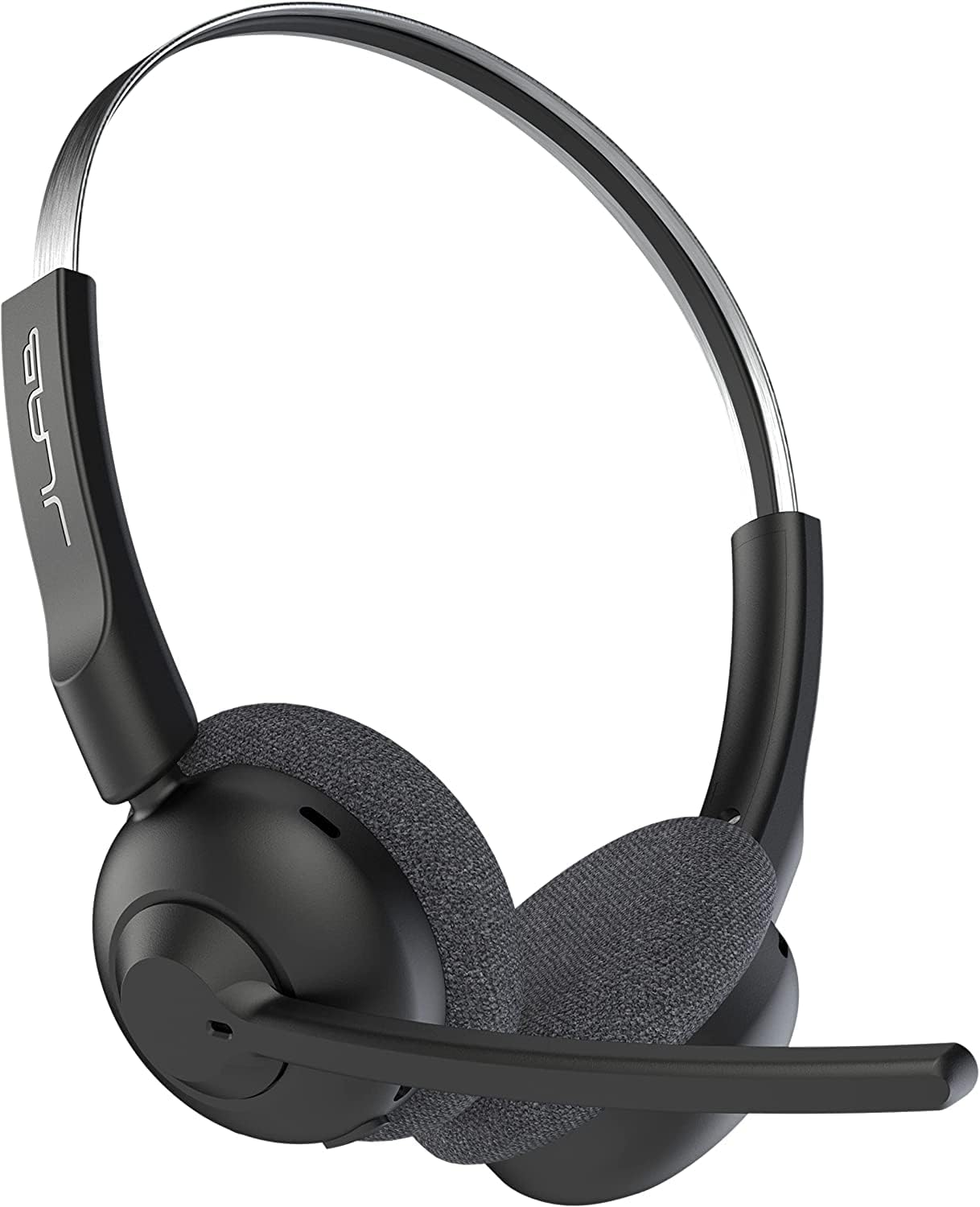 JLab Go Work Pop On-Ear Wireless Headset, Black, 50+ Hours Playtime, Bluetooth Multipoint, Rotating Boom Mic, Noise Canceling MEMS Microphone, Light-Weight, Portable, PC/Mac| Mobile (4 Pack)